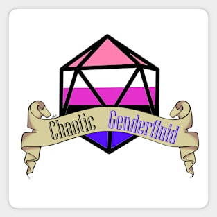 Dnd Chaotic Genderfluid Dice Magnet